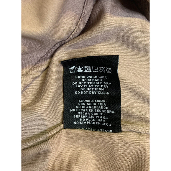 NWT R&M Richards Dress Plus 22W Draped Sleeves $119 Latte Velvet Cocktail Dress - Picture 10 of 13